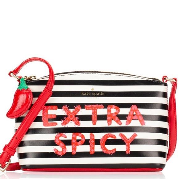 KATE SPADE EXTRA SPICY MILLIE BLACK MULTI STRIPE - Picture 1 of 6